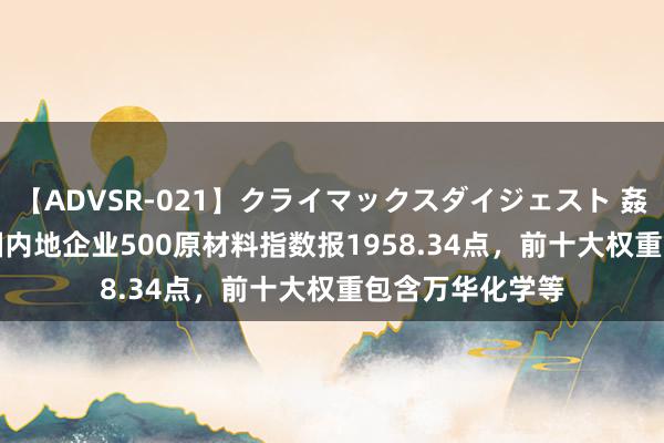 【ADVSR-021】クライマックスダイジェスト 姦鬼 ’10 中证中国内地企业500原材料指数报1958.34点，前十大权重包含万华化学等