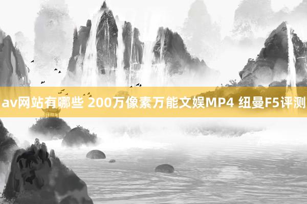 av网站有哪些 200万像素万能文娱MP4 纽曼F5评测